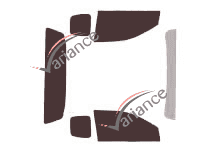 Ford Ranger Tinted Film Kit (3) Super-cab Pick-Up 2 doors (2012 - 2023) Ford Ranger Tinted Film Kit (3) Super-cab Pick-Up 2 doors (2012 - 2023)