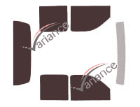 Ford Ranger tinted film kit (1) 4-door pickup (1998 - 2007) Ford Ranger tinted film kit (1) 4-door pickup (1998 - 2007)