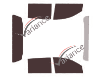 Ford Ranger (3) Pick-Up 4 door tinted film kit (2012 - 2023) Ford Ranger (3) Pick-Up 4 door tinted film kit (2012 - 2023)