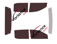 Ford Ranger tinted film kit (4) 4-door fixed window (since 2023) Ford Ranger tinted film kit (4) 4-door fixed window (since 2023)