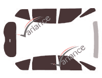 Ford S-Max (1) 5-door (2006 - 2010) tinted film kit Ford S-Max (1) 5-door (2006 - 2010) tinted film kit