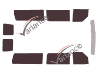 Kit film teinté Ford E-Series (4) Court 5 portes (1993 - 2013)
