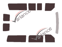 Kit film teinté Ford E-Series (4) Court 6 portes (1993 - 2013)