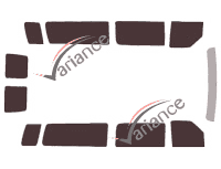 Kit film teinté Ford E-Series (4) Long 5 portes (1993 - 2013)