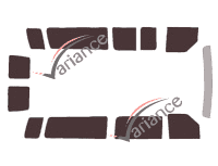 Kit film teinté Ford E-Series (5) Long 6 portes (depuis 2013)