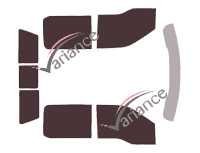 Ford F-Series (13) Super Crew Pick-up 4-door Tinted Film Kit (2015 - 2021) Ford F-Series (13) Super Crew Pick-up 4-door Tinted Film Kit (2015 - 2021)