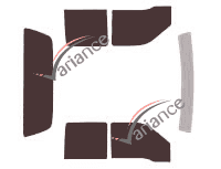 Ford Super Duty Pick-up 4 door tinted film kit (1997 - 2007) Ford Super Duty Pick-up 4 door tinted film kit (1997 - 2007)