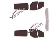 Kit de láminas tintadas Ford Custom Transit (1) Furgón 4/5 puertas (2014 - 2023) Kit de láminas tintadas Ford Custom Transit (1) Furgón 4/5 puertas (2014 - 2023)