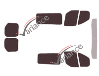 Kit de láminas tintadas Ford Custom Transit (1) Furgón 4/5 puertas (2014 - 2023) Kit de láminas tintadas Ford Custom Transit (1) Furgón 4/5 puertas (2014 - 2023)