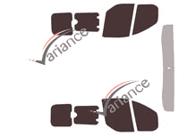 Kit de láminas tintadas Ford Custom Transit (1) furgoneta 5/6 puertas (2014 - 2023) Kit de láminas tintadas Ford Custom Transit (1) furgoneta 5/6 puertas (2014 - 2023)