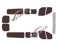 Kit de láminas tintadas Ford Custom Transit (1) LONG 6 puertas (2014 - 2023) Kit de láminas tintadas Ford Custom Transit (1) LONG 6 puertas (2014 - 2023)