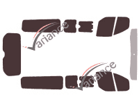 Ford Tourneo (1) Custom LONG 5-door tinted film kit (since 2014) Ford Tourneo (1) Custom LONG 5-door tinted film kit (since 2014)