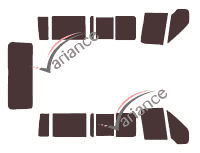 Ford Transit (4) Short 4 door tinted film kit (2000 - 2013) Ford Transit (4) Short 4 door tinted film kit (2000 - 2013)