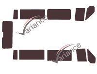 Ford Transit (4) Long 4 door tinted film kit (2000 - 2013) Ford Transit (4) Long 4 door tinted film kit (2000 - 2013)