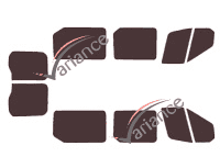 Tinted film kit Ford Transit (5) 5-door minibus (since 2014) Tinted film kit Ford Transit (5) 5-door minibus (since 2014)