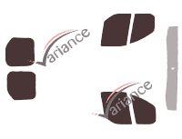 Kit de láminas tintadas Ford Custom Transit (1) furgoneta 5/6 puertas (2013 - 2023) Kit de láminas tintadas Ford Custom Transit (1) furgoneta 5/6 puertas (2013 - 2023)