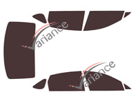 Genesis G80 tinted film kit (2) 4-door sedan (from 2021) Genesis G80 tinted film kit (2) 4-door sedan (from 2021)