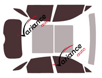 Genesis GV70 (1) 5-door tinted film kit (from 2021)