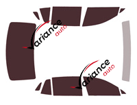 Genesis G90 tinted film kit (2) 4-door sedan (since 2022) Genesis G90 tinted film kit (2) 4-door sedan (since 2022)