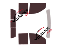 Gmc 2500-3500 Sierra Tinted Film Kit (5) Double Cab Pick Up 4 door (since 2019) Gmc 2500-3500 Sierra Tinted Film Kit (5) Double Cab Pick Up 4 door (since 2019)