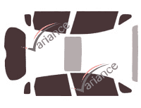 Honda Jazz (3) 5-door tinted film kit (2015 - 2020) Honda Jazz (3) 5-door tinted film kit (2015 - 2020)