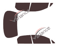 Honda City (4) 4-door sedan (2001 - 2009) tinted film kit Honda City (4) 4-door sedan (2001 - 2009) tinted film kit