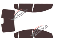 Honda City (6) 4-door sedan (2015 - 2020) tinted film kit Honda City (6) 4-door sedan (2015 - 2020) tinted film kit