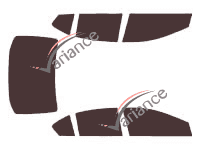 Honda City (5) 4-door sedan (2009 - 2015) tinted film kit Honda City (5) 4-door sedan (2009 - 2015) tinted film kit