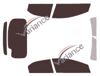 Tinted film kit Honda Civic (9) 5 doors (2012 - 2015) Tinted film kit Honda Civic (9) 5 doors (2012 - 2015)