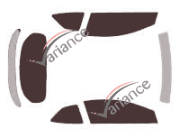 Tinted film kit Honda Civic (8) 3 doors (2006 - 2013) Tinted film kit Honda Civic (8) 3 doors (2006 - 2013)