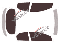 Tinted film kit Honda Civic (8) 5 doors (2006 - 2012) Tinted film kit Honda Civic (8) 5 doors (2006 - 2012)