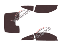 Tinted film kit Honda Civic (10) Coupe 2 doors (2016 - 2022) Tinted film kit Honda Civic (10) Coupe 2 doors (2016 - 2022)