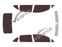 Honda FR-V 5-door tinted film kit (2004 - 2011) Honda FR-V 5-door tinted film kit (2004 - 2011)