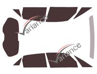 Honda Jazz (4) 5-door tinted film kit (since 2020) Honda Jazz (4) 5-door tinted film kit (since 2020)