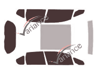 Honda Jazz (2) 5-door (2009 - 2015) tinted film kit Honda Jazz (2) 5-door (2009 - 2015) tinted film kit