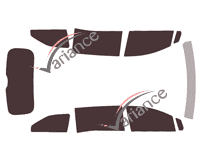 Honda Odyssey (5) 5-door tinted film kit (since 2017) Honda Odyssey (5) 5-door tinted film kit (since 2017)