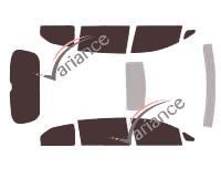 Honda Odyssey (4) 5-door tinted film kit (2010 - 2017) Honda Odyssey (4) 5-door tinted film kit (2010 - 2017)