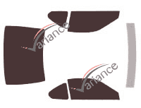 Kit de láminas tintadas para Honda Prelude (4) Coupe 2 puertas (1992 - 1996)