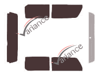 Hummer H3 T 4 door tinted film kit (2007 - 2011) Hummer H3 T 4 door tinted film kit (2007 - 2011)