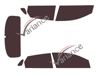 Hyundai Accent (5) 5-door tinted film kit (from 2019) Hyundai Accent (5) 5-door tinted film kit (from 2019)