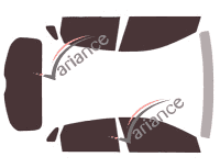 Hyundai Kona (1) 5-door (2017 - 2022) tinted film kit Hyundai Kona (1) 5-door (2017 - 2022) tinted film kit