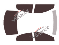 Hyundai Accent (4) 4-door sedan (2011 - 2017) tinted film kit Hyundai Accent (4) 4-door sedan (2011 - 2017) tinted film kit