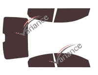 Hyundai Accent (5) 4-door sedan (2017 - 2022) tinted film kit Hyundai Accent (5) 4-door sedan (2017 - 2022) tinted film kit