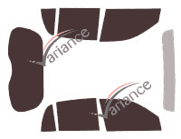 Hyundai Atos/Prime (2) 5-door (2004 - 2009) tinted film kit Hyundai Atos/Prime (2) 5-door (2004 - 2009) tinted film kit