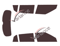 Hyundai ix25 (1) 5-door (2015 - 2020) tinted film kit Hyundai ix25 (1) 5-door (2015 - 2020) tinted film kit