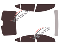 Hyundai Elantra (6) 4-door sedan (2016 - 2021) tinted film kit Hyundai Elantra (6) 4-door sedan (2016 - 2021) tinted film kit