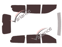 Hyundai Entourage 5-door tinted film kit (2006 - 2010) Hyundai Entourage 5-door tinted film kit (2006 - 2010)