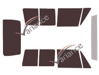 Hyundai Galloper Court 3-door tinted film kit (1991 - 2006) Hyundai Galloper Court 3-door tinted film kit (1991 - 2006)