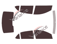 Hyundai i10 (2) 4-door sedan (2013 - 2019) tinted film kit Hyundai i10 (2) 4-door sedan (2013 - 2019) tinted film kit