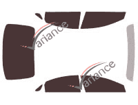 Tinted film kit Hyundai i45 (1) Sedan 4-door (2010 - 2019) Tinted film kit Hyundai i45 (1) Sedan 4-door (2010 - 2019)